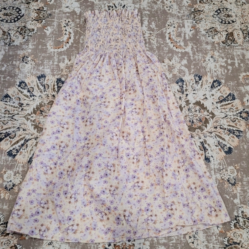 H&M Floral Maxi Dress Sz Xs